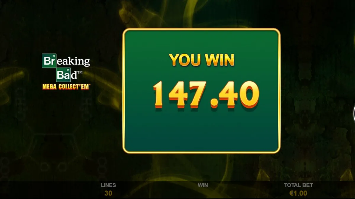 Breaking Bad Mega Collect’Em স্লট গেমের ইন্টারফেস এবং থিম
